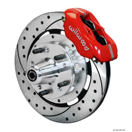 WILWOOD 12.19 in. Forged Dynalite Big Brake Front Brake Kit - Drilled WLD140-12297-DR